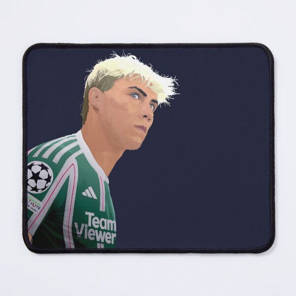Item preview, Rasmus Hojlund Man Utd and Denmark Player Illustration Portrait Transparrent designed and sold by VibesAndVision.