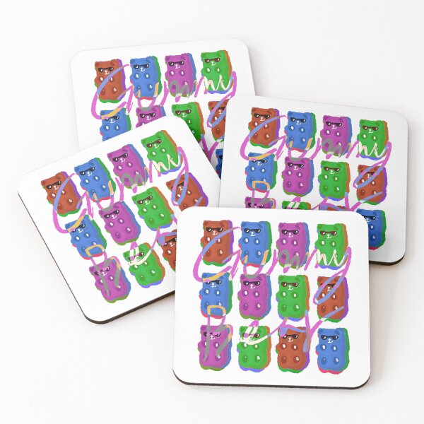 Item preview, Colorful Gummy Bear Design by ZeesDesign on Redbubble designed and sold by ZEESDESIGN.