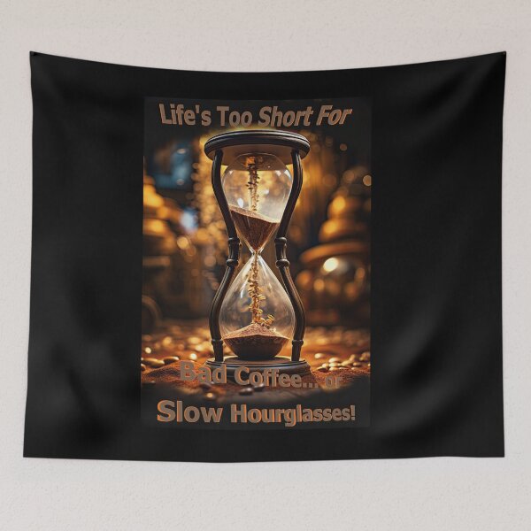 Item preview, Coffee Time Twist: Hourglass Drips & Sips! designed and sold by Newpixelland.