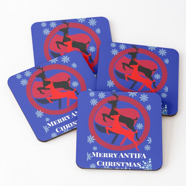 Item preview, Antifa Reindeer Christmas designed and sold by TheArtOrchard.