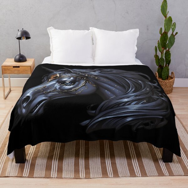 Item preview, Dark wraith horse portrait designed and sold by twisted-dot.