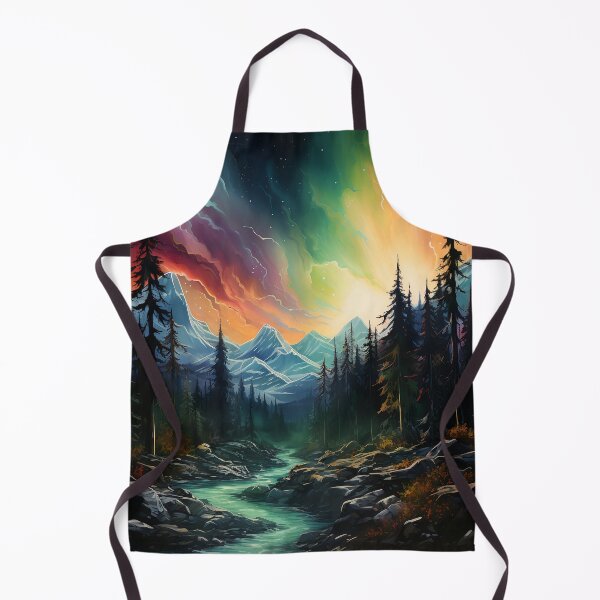 Item preview, Aurora borealis light landscape designed and sold by Art by Lilia.