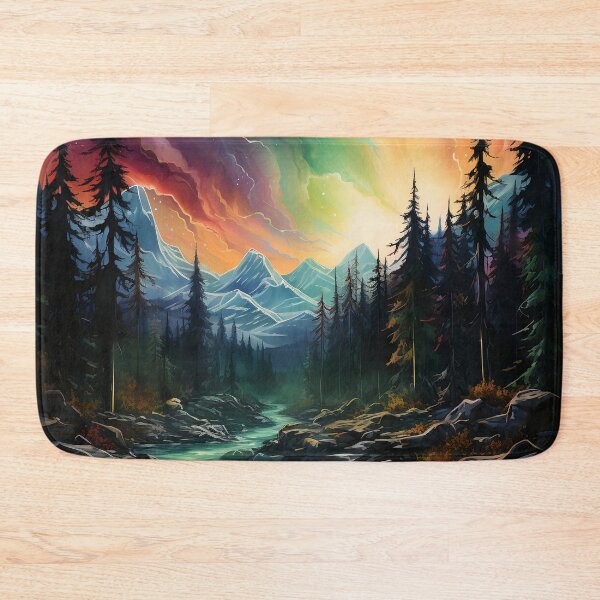 Item preview, Aurora borealis light landscape designed and sold by Art by Lilia.