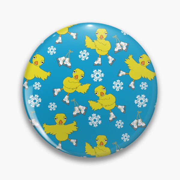 Item preview, Copos de nieve de pollito patinando sobre hielo designed and sold by BartholGraphics.