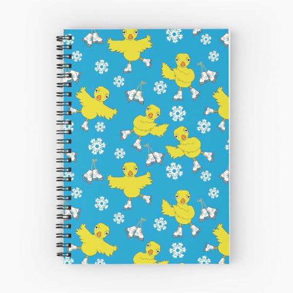 Item preview, Copos de nieve de pollito patinando sobre hielo designed and sold by BartholGraphics.