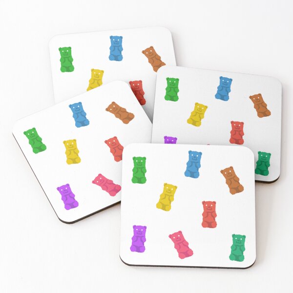 Item preview, Gummy Bear Pattern Design by ZeesDesign on Redbubble designed and sold by ZEESDESIGN.
