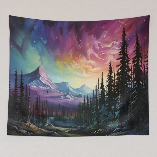 Item preview, Aurora borealis light landscape 1 designed and sold by Art by Lilia.