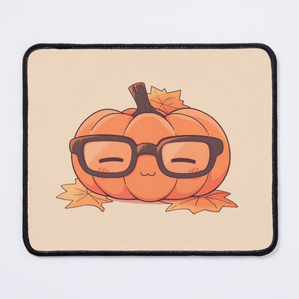 Item preview, Cute smiling pumpkin with glasses designed and sold by Trendy-Artistry.