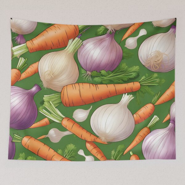 Item preview, Healthy Carrots and Onions  designed and sold by SeamCraft.
