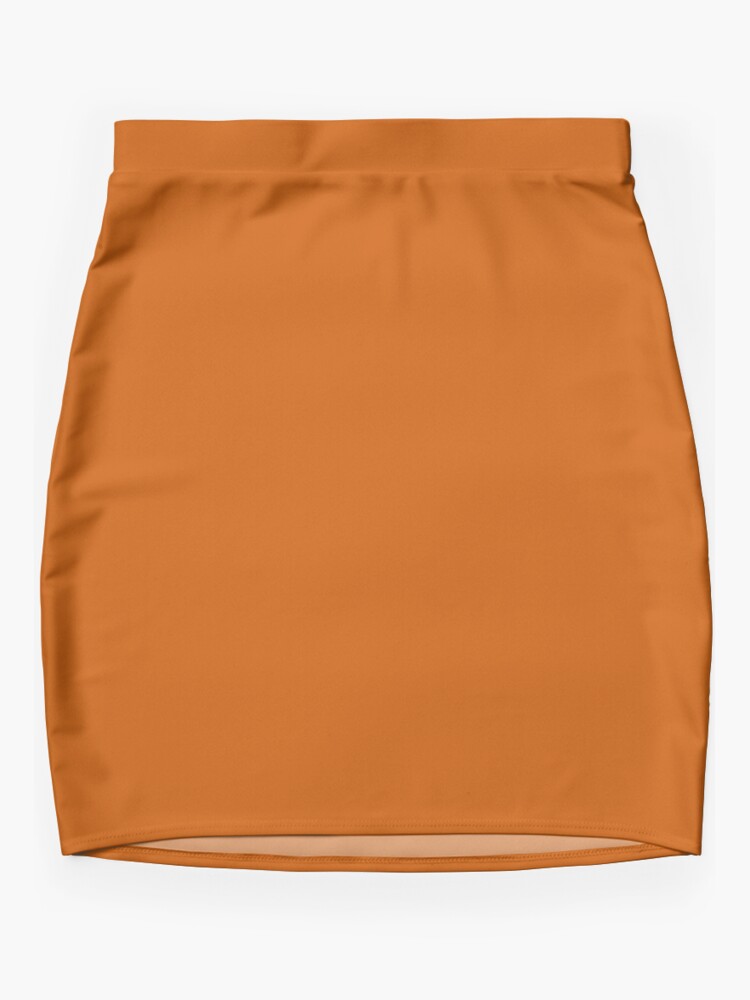 Thumbnail 3 of 4, Mini Skirt, Burnt Orange Color designed and sold by Claudiocmb.