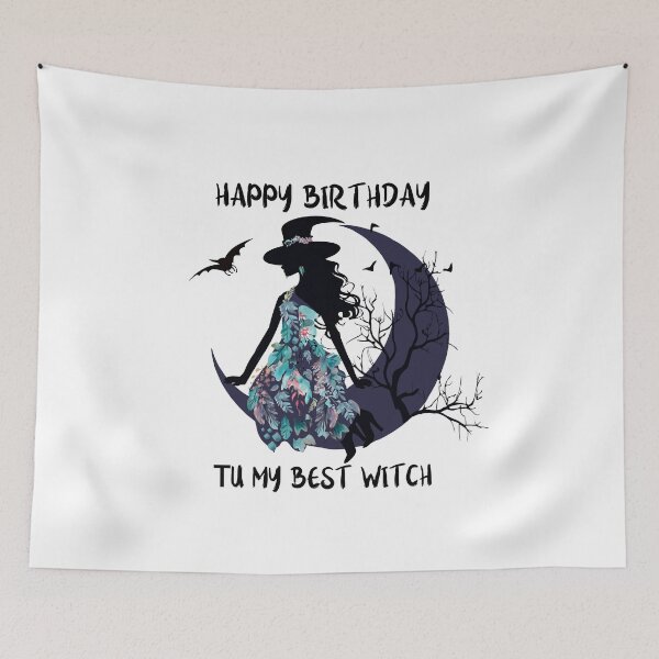 Item preview, Birthday of a cute witch. Witch on the moon. designed and sold by Anastasiia Yurevych.