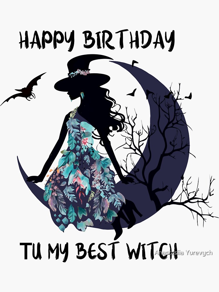 Bannière de sorcière d'anniversaire d'Halloween et décoration de gâteau de  sorcière d'anniversaire, décorations de sorcière d'anniversaire d'Halloween  de femmes filles, fournitures de décorations de fête d'anniversaire de  sorcière d'Halloween - - 