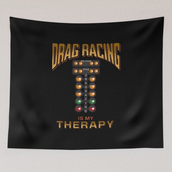 Item preview, Drag Racing Is My Therapy Funny Racing Cars Racecar Racetrack Car  designed and sold by CarantinedChaos.