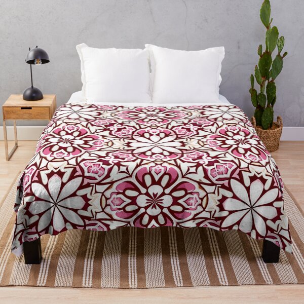 Item preview, Pink Stylised Flower, Tile Pattern designed and sold by Ellimade.