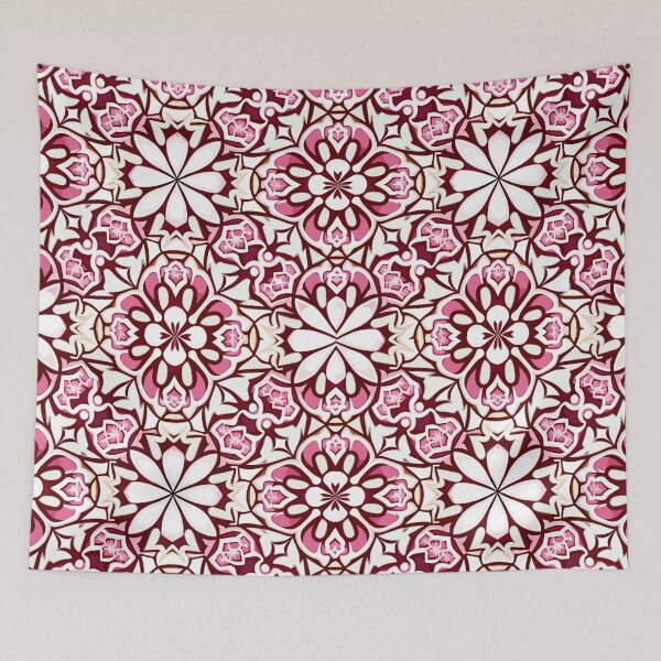 Item preview, Pink Stylised Flower, Tile Pattern designed and sold by Ellimade.