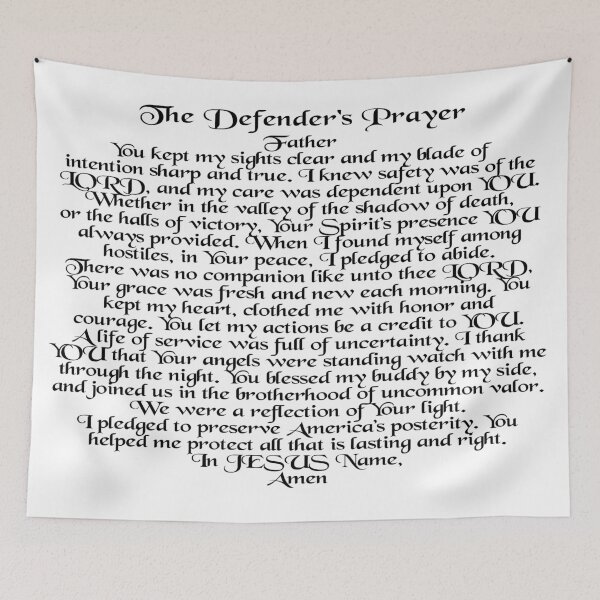 Item preview, The Defender's Prayer  - Veteran's Version  designed and sold by nimblemuse.