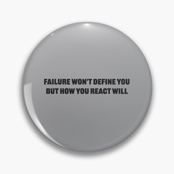 Item preview, Failure won't define you, but how you react will - Athletic Heather Background designed and sold by Daniel-DL.