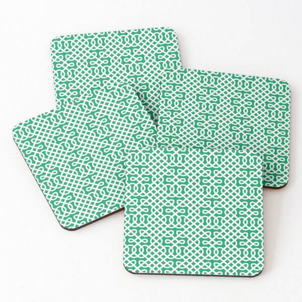 Item preview, Celtic knots pattern, Irish green an white designed and sold by Enrika.
