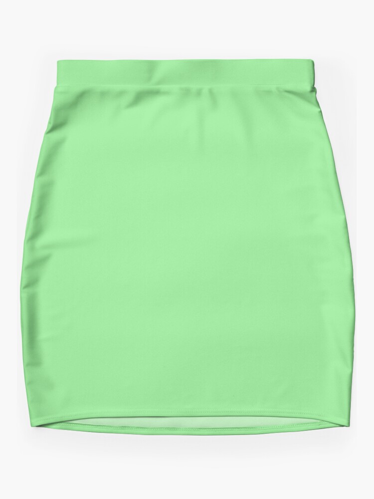 Mini Skirt, Light Green Color designed and sold by Claudiocmb
