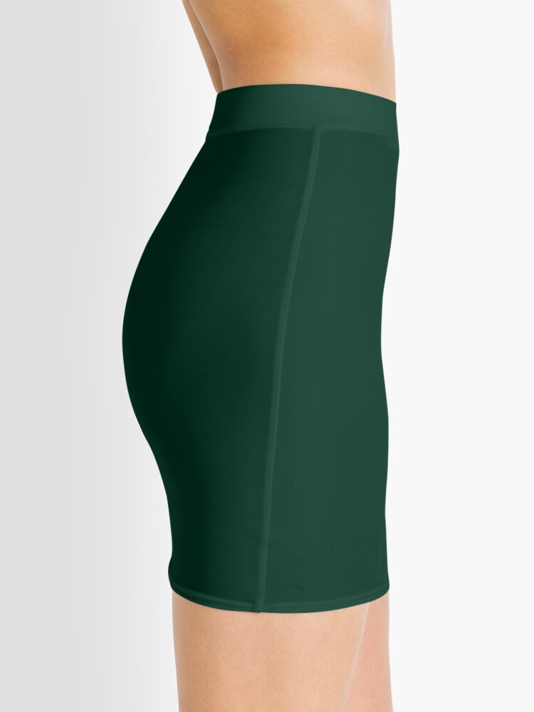 Thumbnail 2 of 4, Mini Skirt, Dark Green Color designed and sold by Claudiocmb.