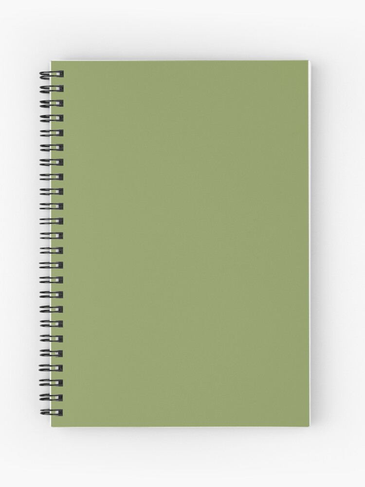 Spiral Notebook, Sage Green Color designed and sold by Claudiocmb