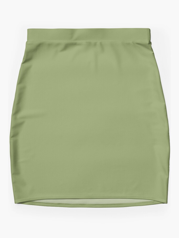 Thumbnail 3 of 4, Mini Skirt, Sage Green Color designed and sold by Claudiocmb.