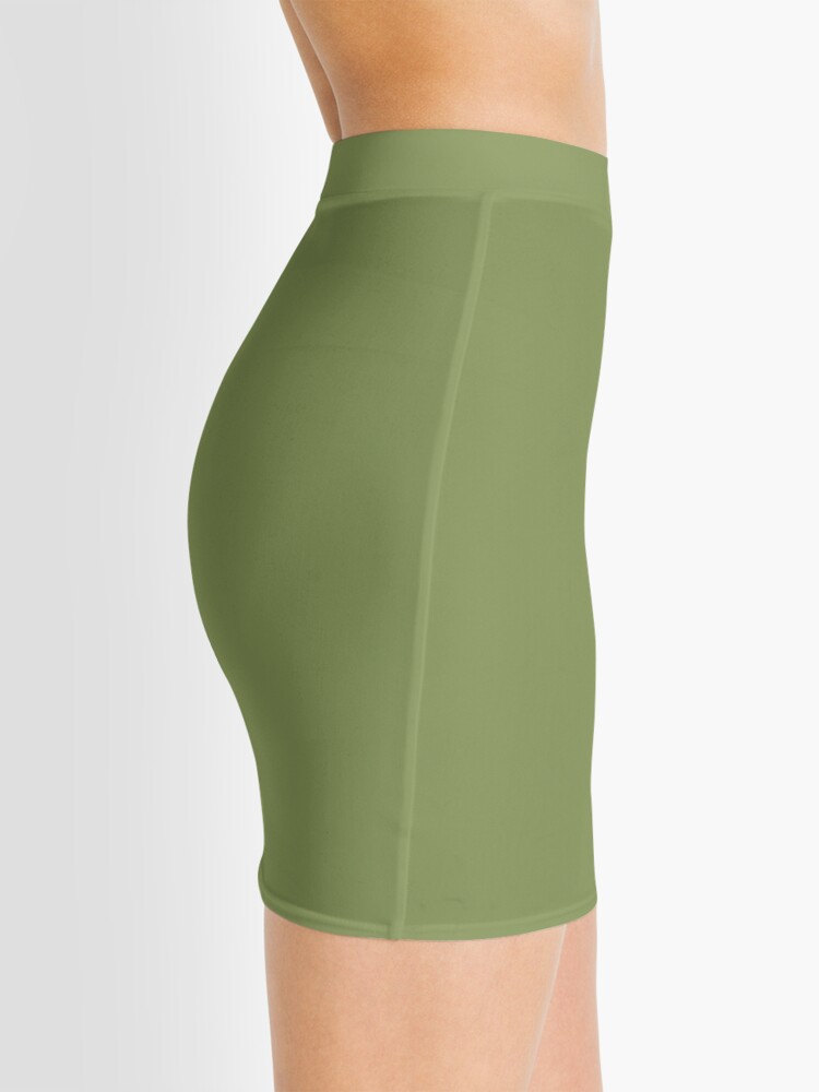 Mini Skirt, Sage Green Color designed and sold by Claudiocmb