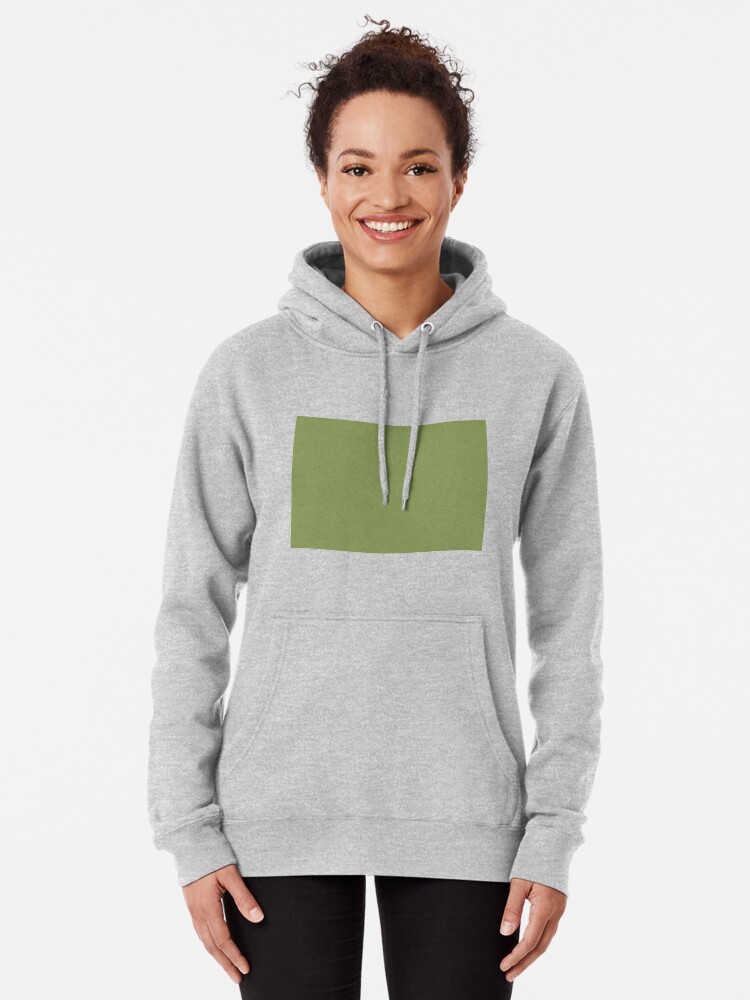 Pullover Hoodie, Sage Green Color designed and sold by Claudiocmb