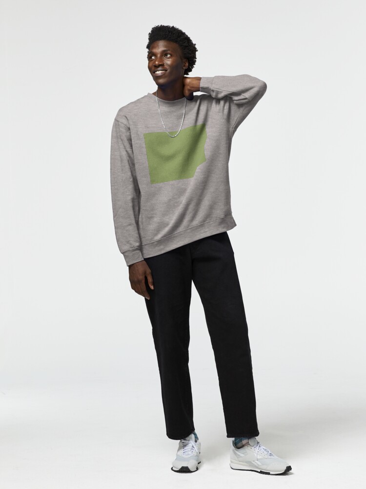 Thumbnail 3 of 7, Pullover Sweatshirt, Sage Green Color designed and sold by Claudiocmb.