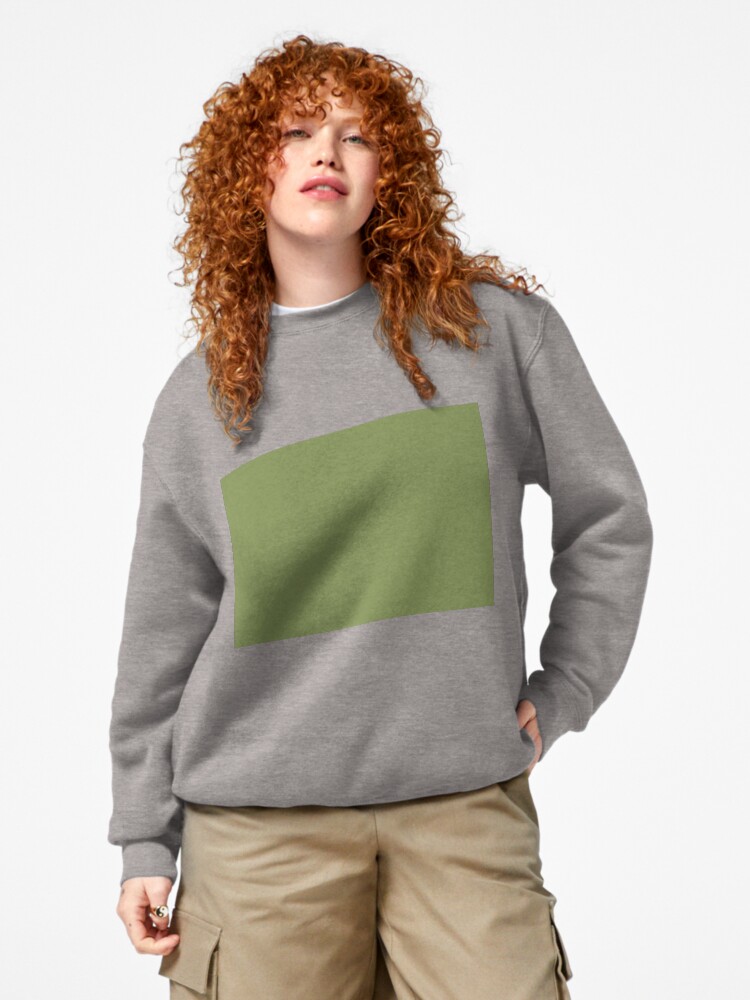 Thumbnail 4 of 7, Pullover Sweatshirt, Sage Green Color designed and sold by Claudiocmb.