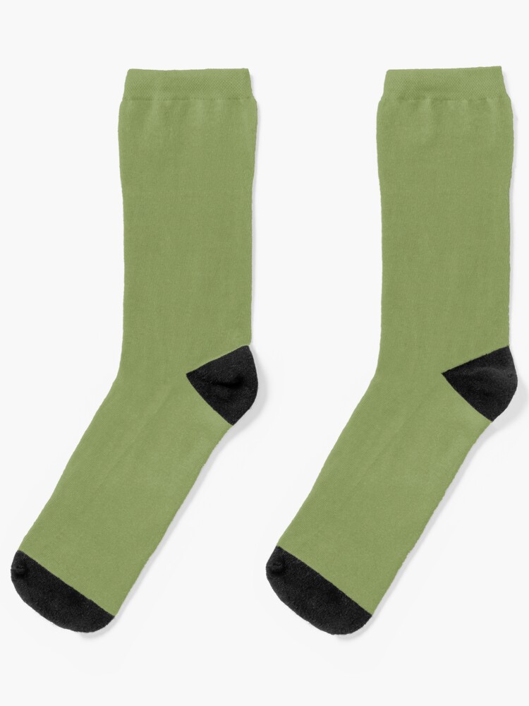 Socks, Sage Green Color designed and sold by Claudiocmb