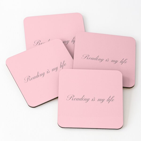 Item preview, Reading is my life - Pink Background designed and sold by Daniel-DL.