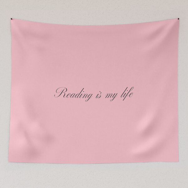 Item preview, Reading is my life - Pink Background designed and sold by Daniel-DL.