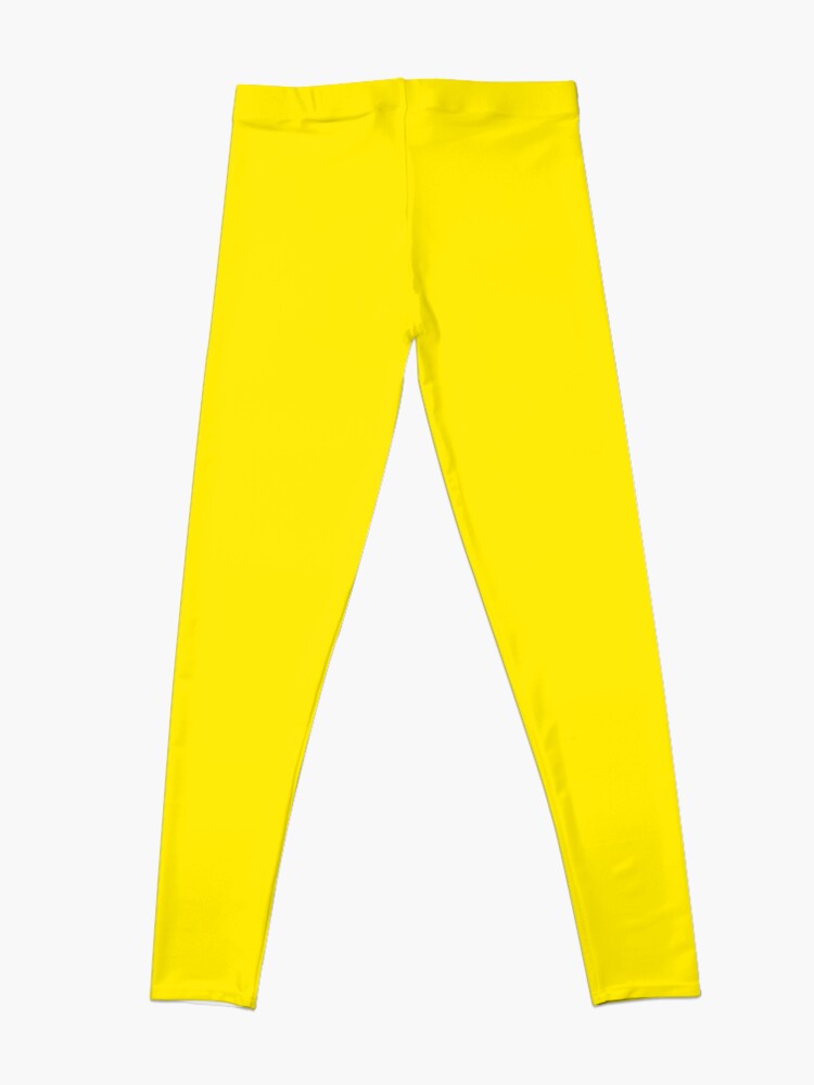Thumbnail 4 of 5, Leggings, Bright Yellow Color designed and sold by Claudiocmb.