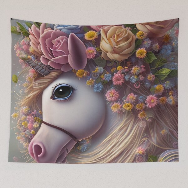Item preview, Unicorn Pink dreams, fantasy, fable, horse, magic, glitter designed and sold by Cyber Kids.