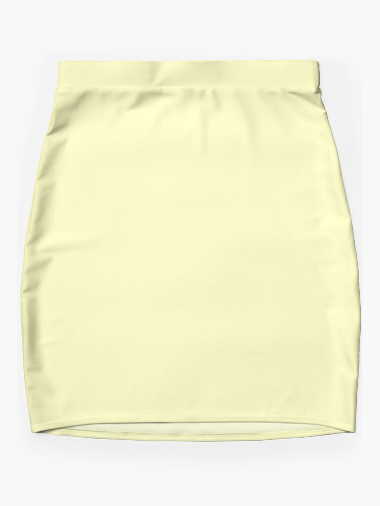 Thumbnail 3 of 4, Mini Skirt, Light Yellow Color designed and sold by Claudiocmb.