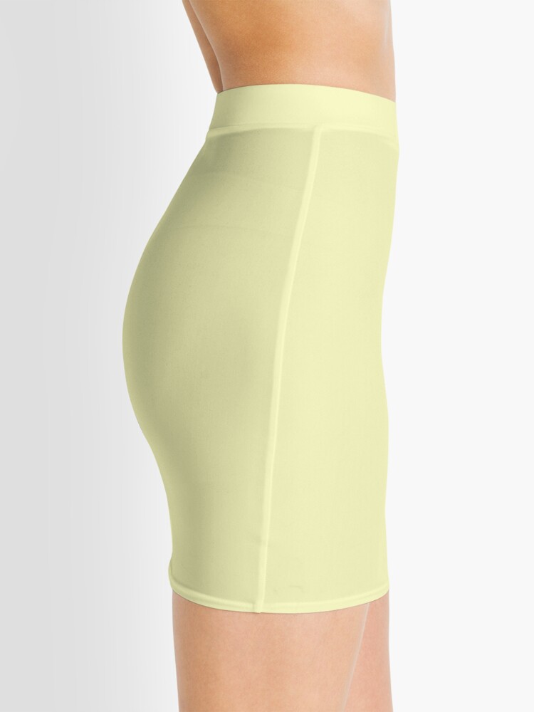 Thumbnail 2 of 4, Mini Skirt, Light Yellow Color designed and sold by Claudiocmb.