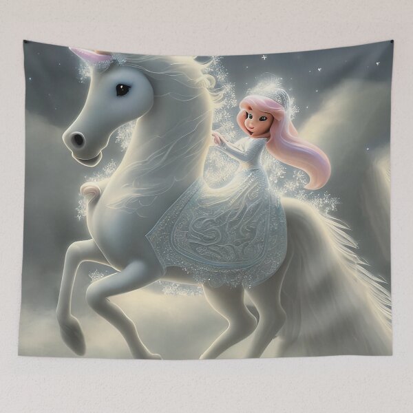 Item preview, Unicorn Pink dreams, fantasy, fable, horse, magic, glitter designed and sold by Cyber Kids.