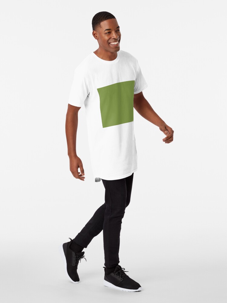 Thumbnail 3 of 5, Long T-Shirt, Green Color designed and sold by Claudiocmb.