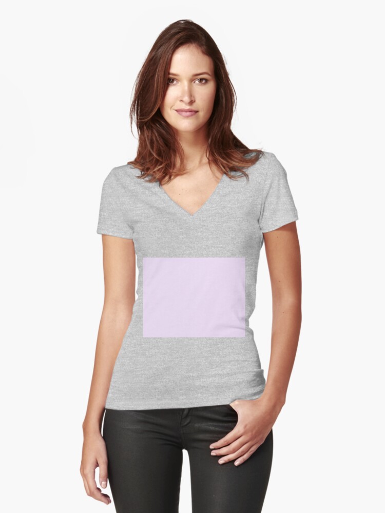 Thumbnail 1 of 3, Fitted V-Neck T-Shirt, Lilac Color designed and sold by Claudiocmb.