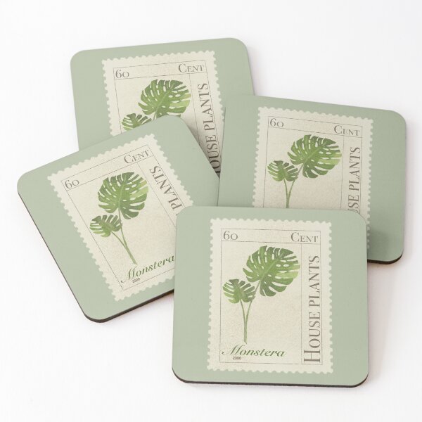 Item preview, Vintage Monstera plant stamp designed and sold by NirHevlin.