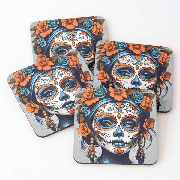 Item preview, Calavera Catrina: Floral Elegance designed and sold by Ceemko's Vintage Corner.