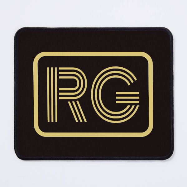 Item preview, RG Initials Gold Geometric Letters designed and sold by Jeallan Designs.