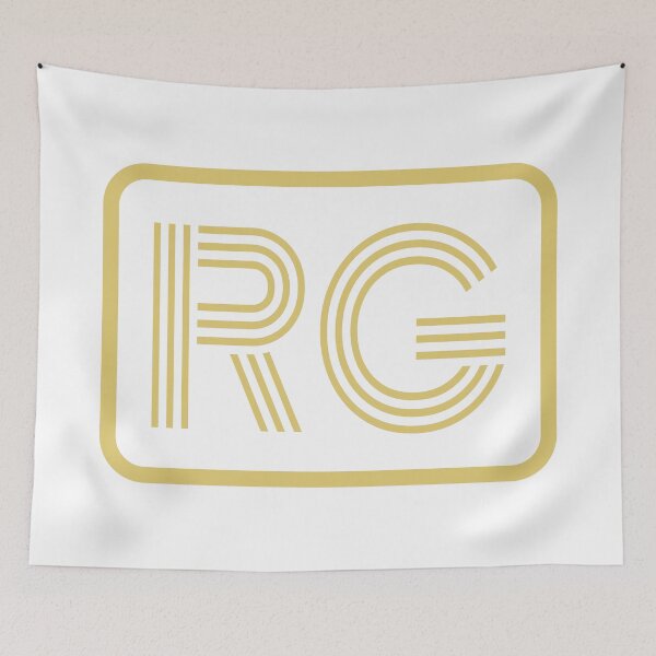 Item preview, RG Initials Gold Geometric Letters designed and sold by Jeallan Designs.