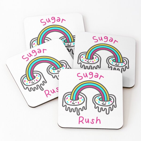 Item preview, Sugar Rush, Cute Donuts and rainbows designed and sold by Porky Roebuck.