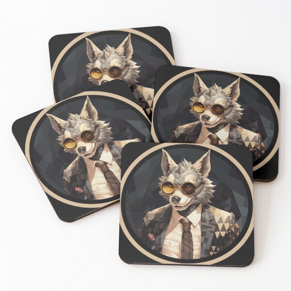 Item preview, BUSINESS WOLF IN SUNGLASSES RETRO 9 designed and sold by justyna-s28.