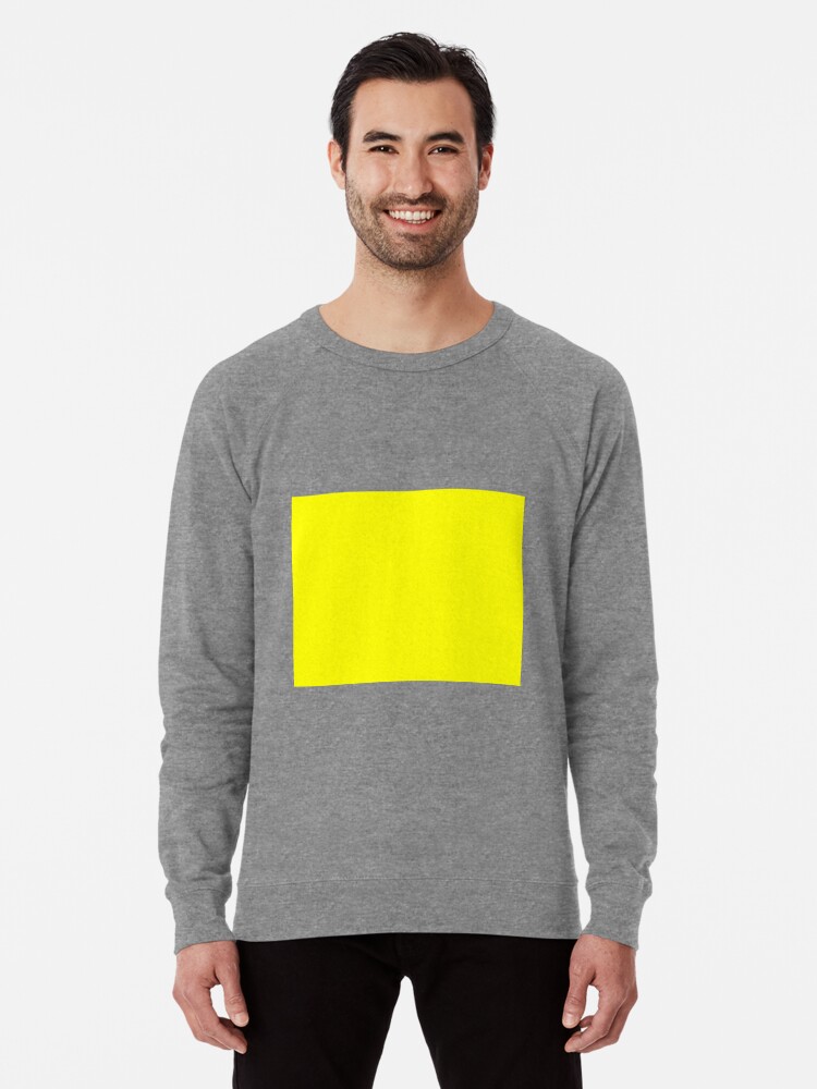 Thumbnail 1 of 5, Lightweight Sweatshirt, Solid Yellow Color designed and sold by Claudiocmb.