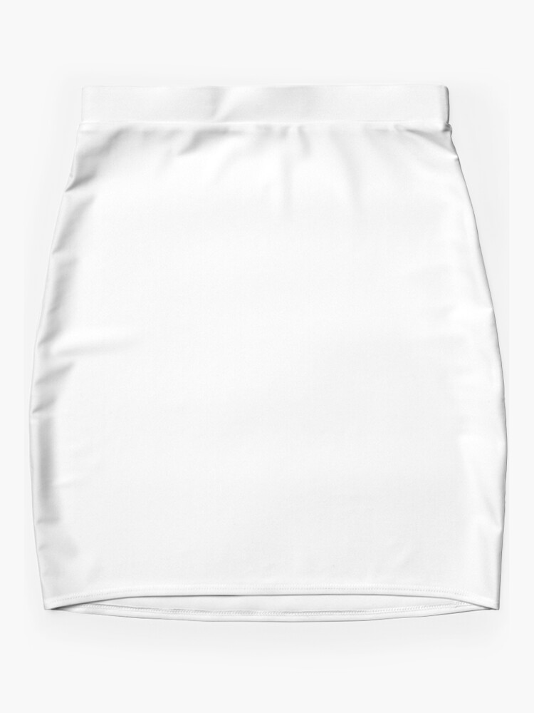 Thumbnail 3 of 4, Mini Skirt, Color White Solid designed and sold by Claudiocmb.