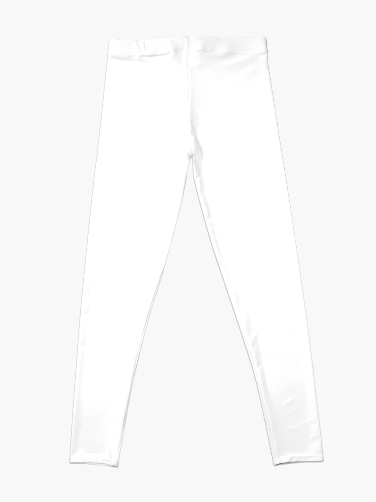 Leggings, Color White Solid designed and sold by Claudiocmb