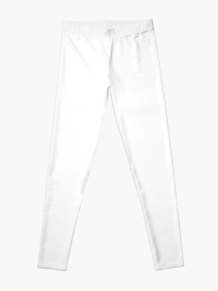 Thumbnail 3 of 5, Leggings, Color White Solid designed and sold by Claudiocmb.